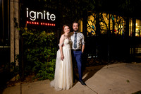 Caitlin + Curtis Wedding Ignite Glass Studios