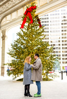 Jeffrey + Meghan - Wrigley Building xmas tree